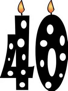 Turning 40 clip art