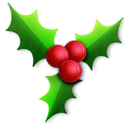 Christmas holly clipart images