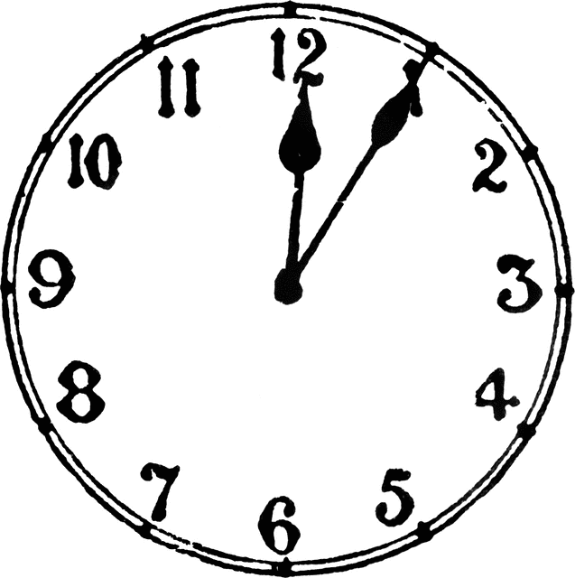 5 Minutes Past 12 | ClipArt ETC