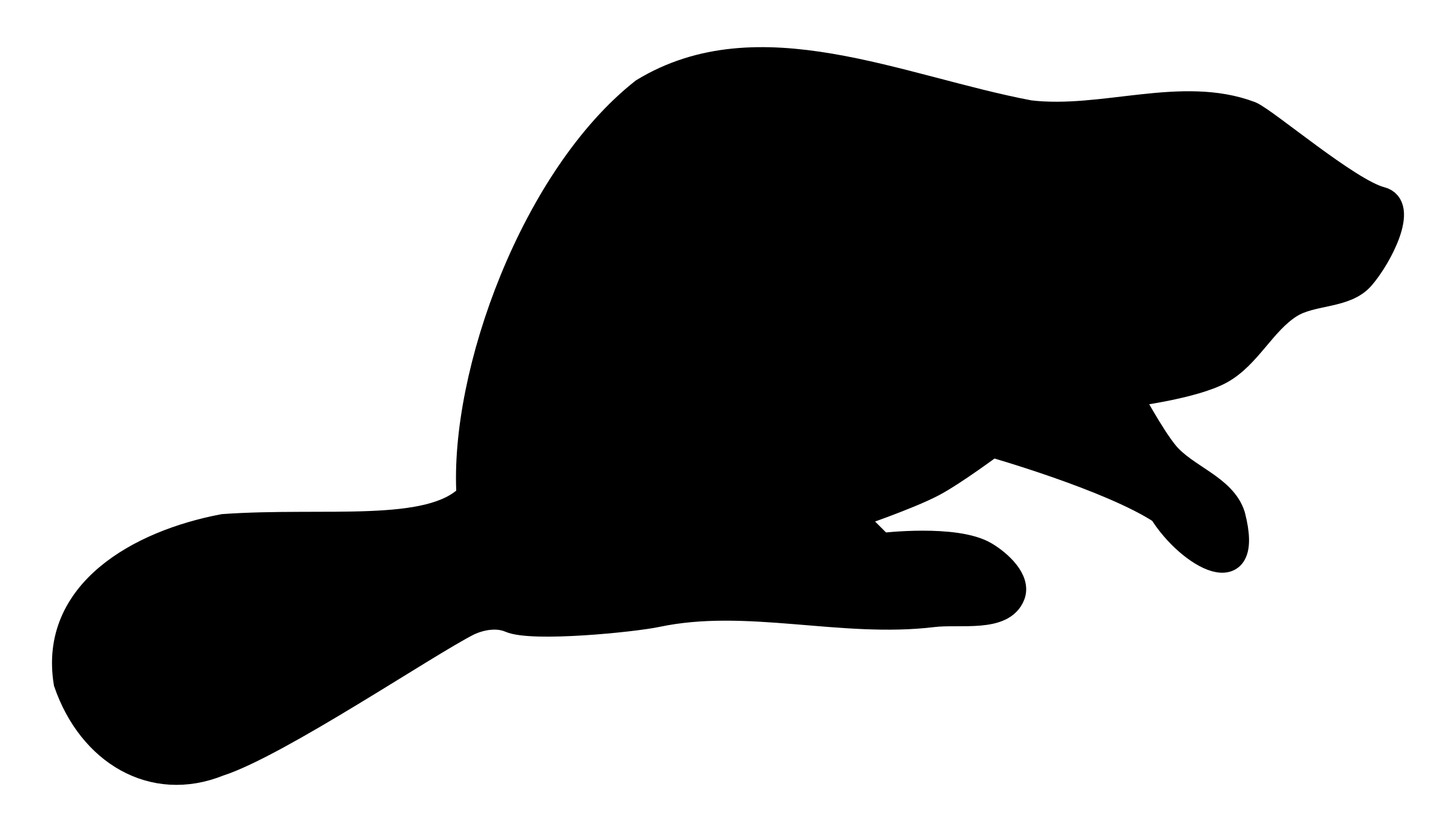 Beaver clipart silhouette
