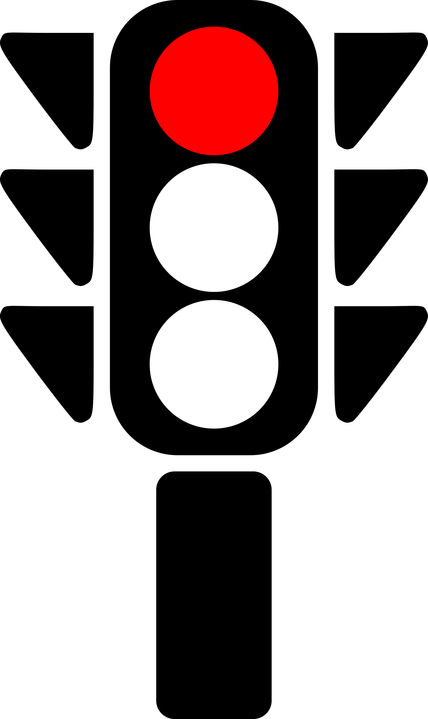 Clipart - Traffic semaphore red light