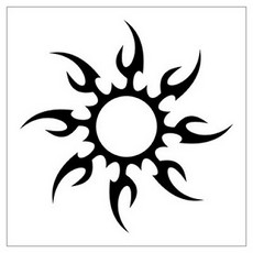Simple Sun Tattoo | Design images - 2