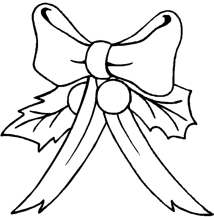 christmas coloring pages bows christmas coloring pages bows ...