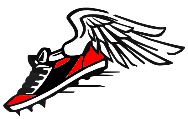 Red Winged Shoe Clip Art - vector clip art online ...