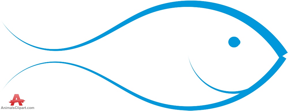 Smiling Fish Outline Logo Design | Free Clipart Design Download