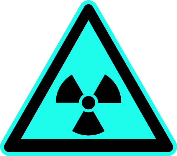 radioactive hazard sign - vector Clip Art