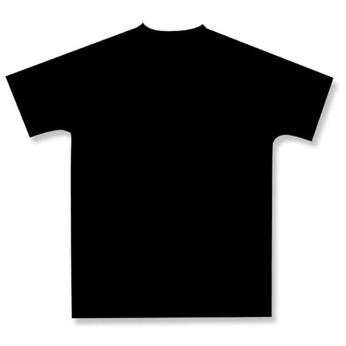 Black Plain T Shirt Front And Back - ClipArt Best