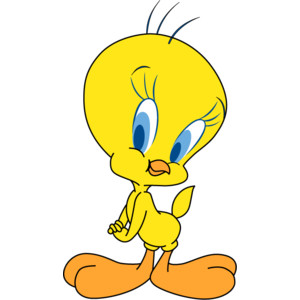 Tweety Bird Vector Black And White - ClipArt Best