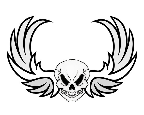 Pictures Of Skulls With Wings - ClipArt Best