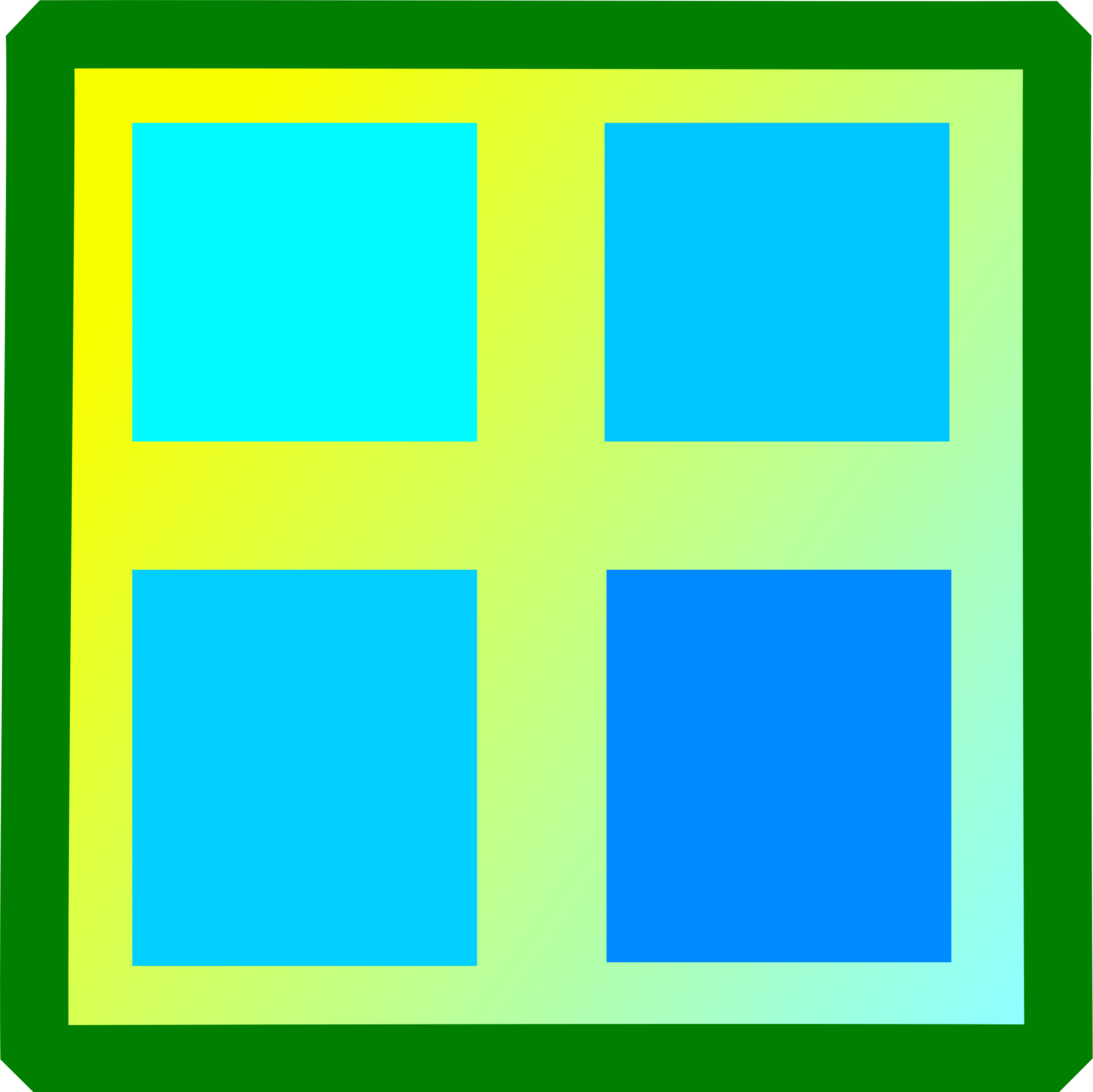 Square window clipart