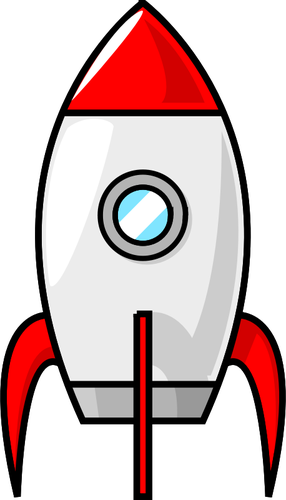 1427 free retro rocket vector | Public domain vectors