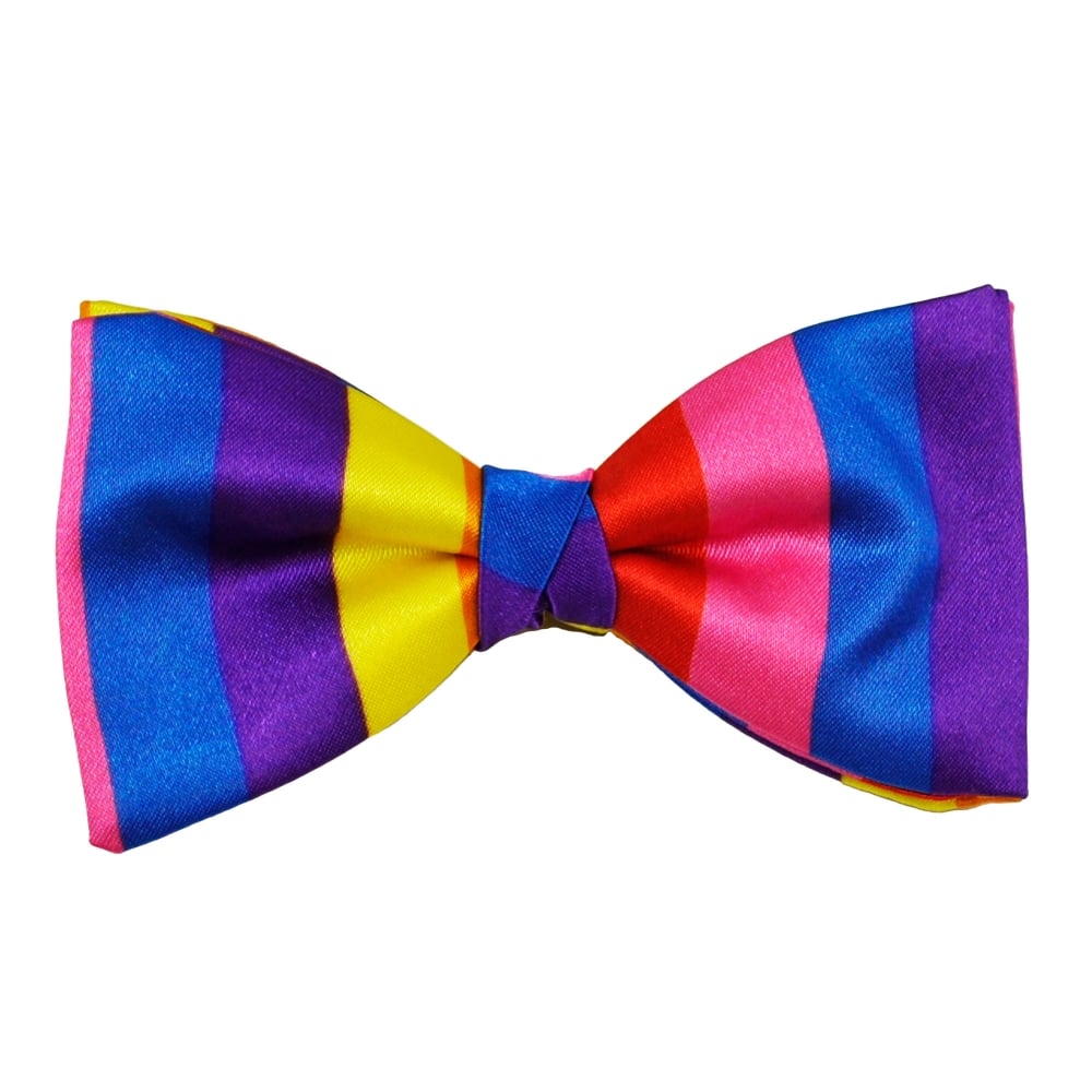 Van Buck Blue, Purple, Yellow, Orange, Red & Pink Vertical Striped ...