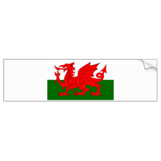 Welsh Dragon Bumper Stickers - Car Stickers | Zazzle