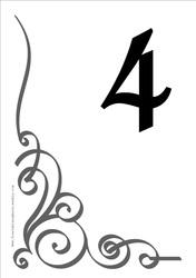 Free Table Numbers - Free DIY Printable Wedding Reception Table ...