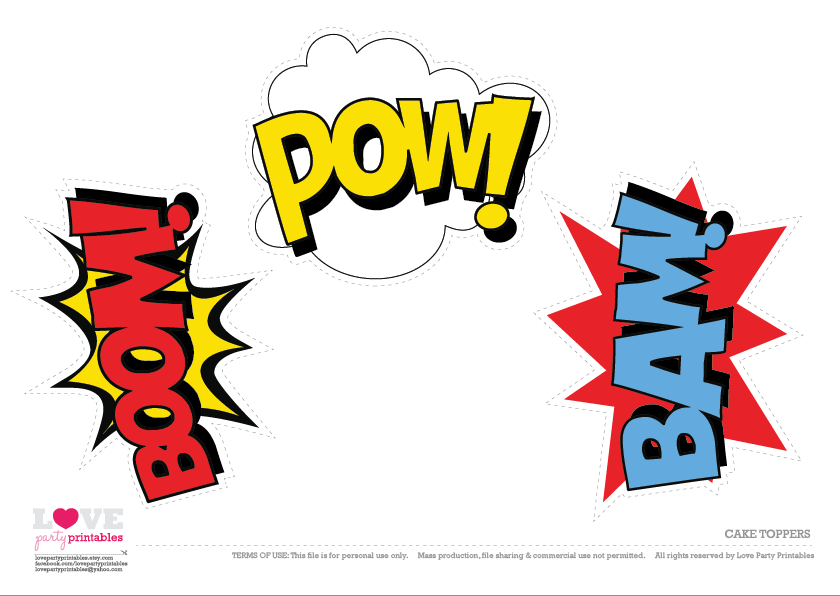 Free Superhero Party Printables | Catch My Party