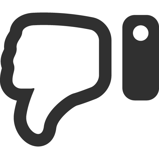 Black-White thumbs down | Icon2s | Download Free Web Icons