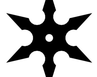Ninja Throwing Star Clipart