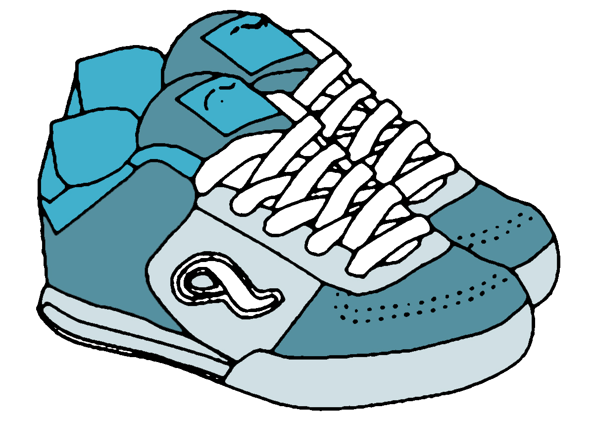 Tennis shoes clip art - ClipartFox