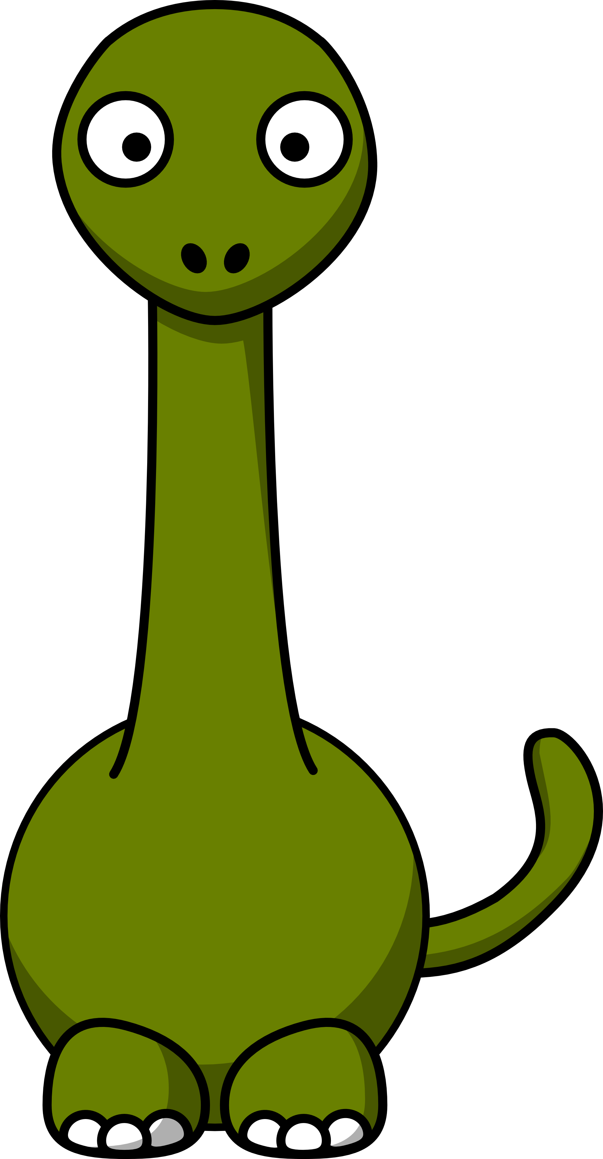 Brontosaurus clip art
