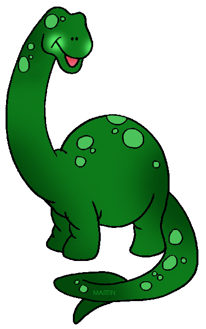 Free Animals Clip Art by Phillip Martin, Brontosaurus Dinosaur