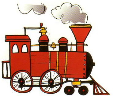 Steam train animated clipart