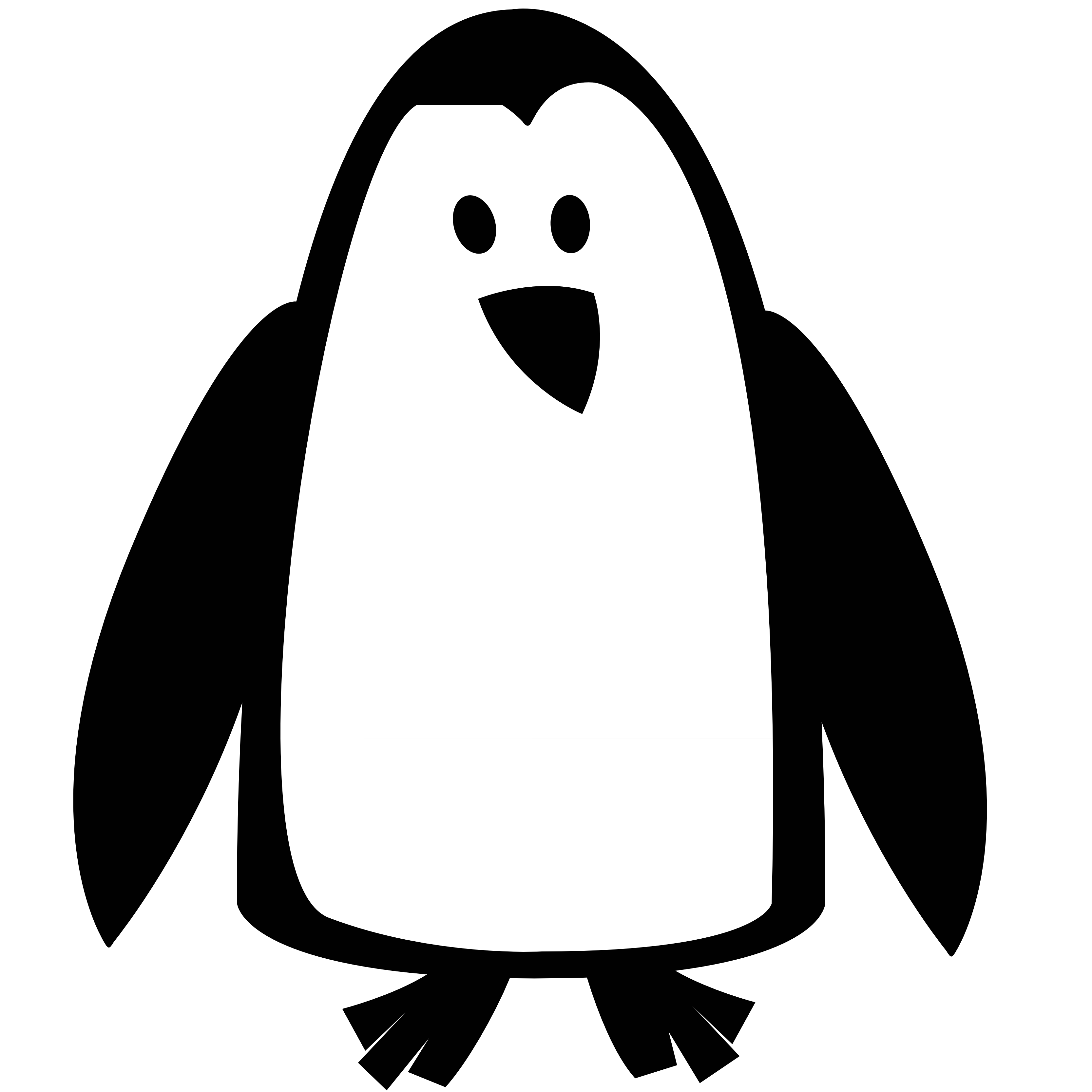Penguin Clip Art Black And White - Free Clipart Images