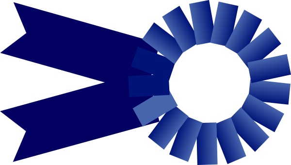 Blue Ribbon Clip Art - Tumundografico
