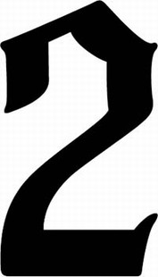 Font BOE 2 :: Bird Old English Numbers and Punctuation ...