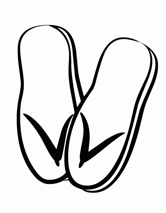 Free Printable Flip Flop Coloring Pages - AZ Coloring Pages