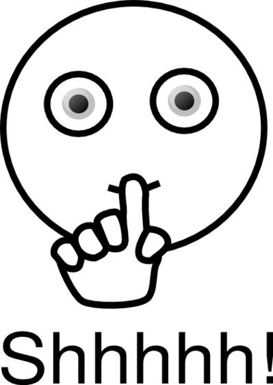 Shhhh Clipart - Free to use Clip Art Resource