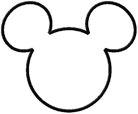 Mouse Minnie Outline Clipart