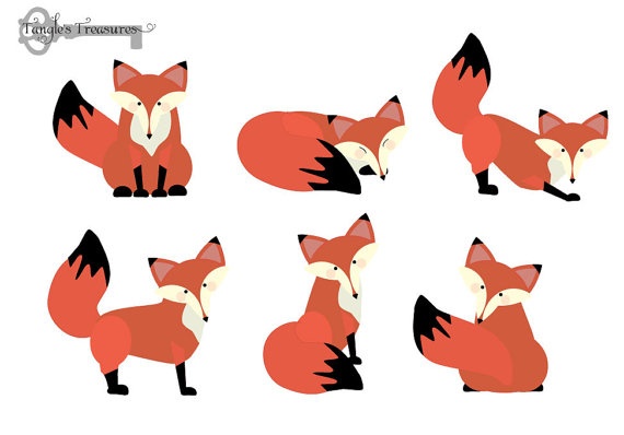 Sleeping Red Fox Clip Art – Clipart Free Download