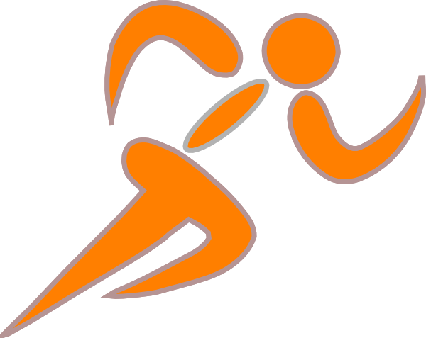 Olympic runner clipart