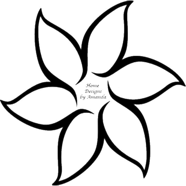 Flower template, Templates and Mug rugs