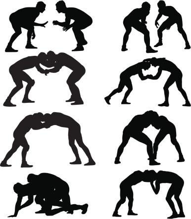 Wrestling Clip Art, Vector Images & Illustrations