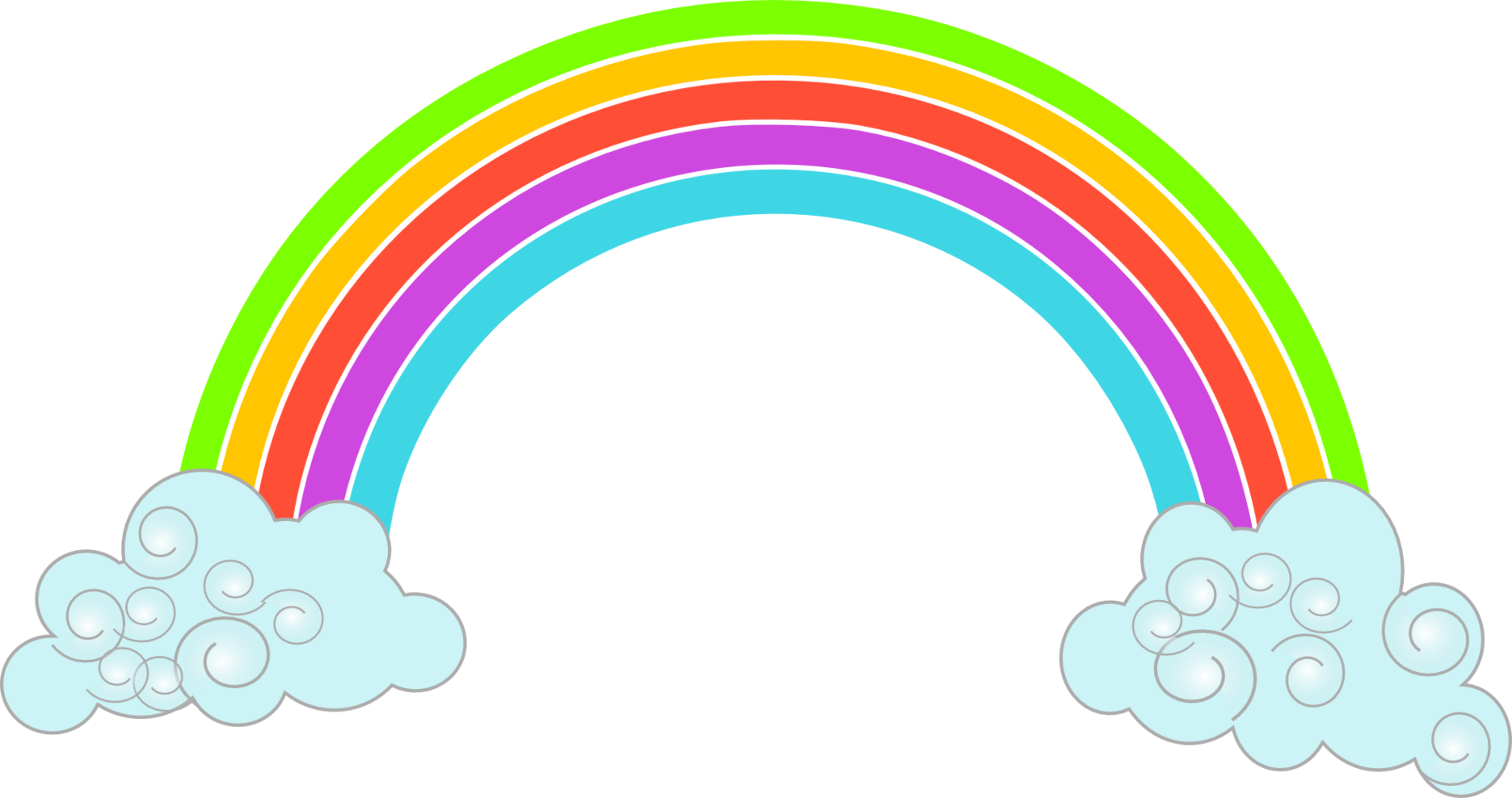 Pics Of Cartoon Rainbows Clipart - Free to use Clip Art Resource