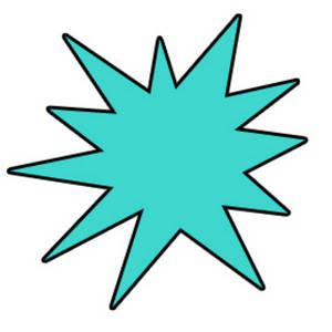 Starburst outline clip art at vector clip art image #23151
