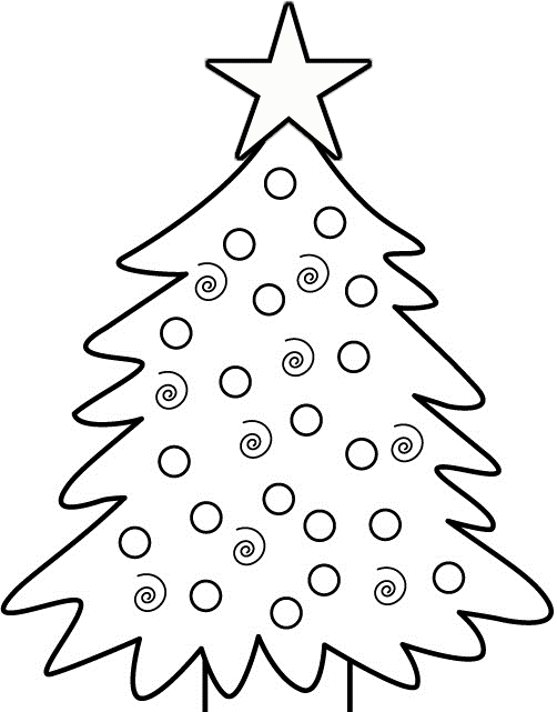 Christmas Tree Colouring : Christmas Tree Coloring Pages For ...