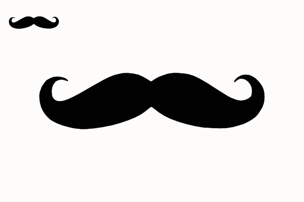 Baby boy mustache clipart