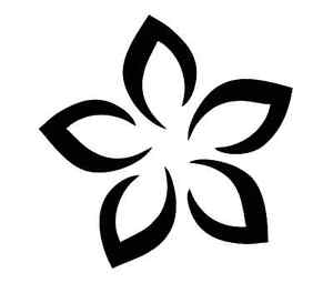 Plumeria Flower #2 STENCIL for Signs Fabric Canvas Walls Furniture ...