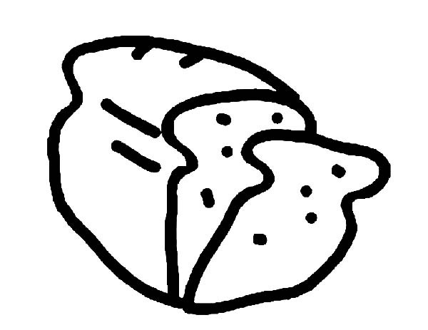 Drawing Bread Coloring Pages | Best Place to Color