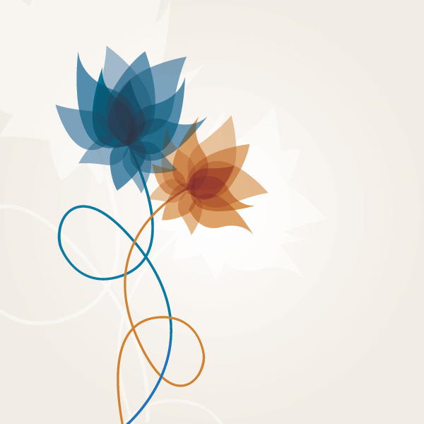 Flowers and Swirls Vector Graphics at DryIcons.com