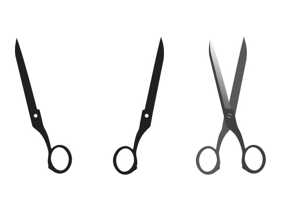 Scissors & Dotted Line vector graphic | creaTTor