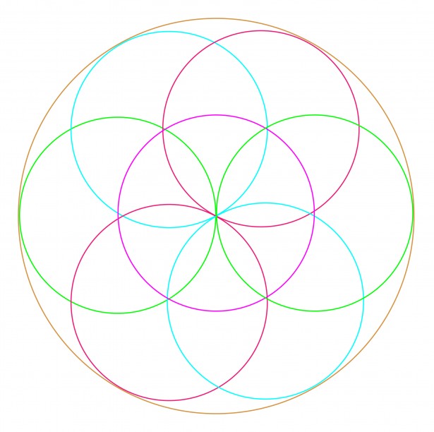 Seed Of Life Colorful Outlines Free Stock Photo - Public Domain ...