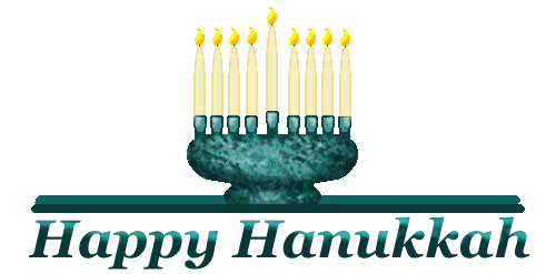 Hanukkah Clip Art - Menorah - Candles - Happy Hanukkah Title