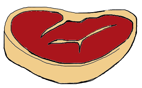 T-bone Steak Clipart