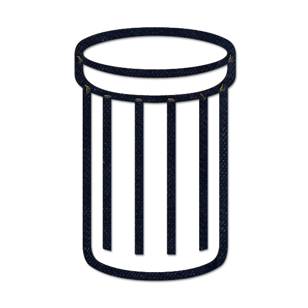 Transparent trash can clipart