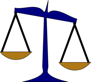Uneven Balance Scale Clipart