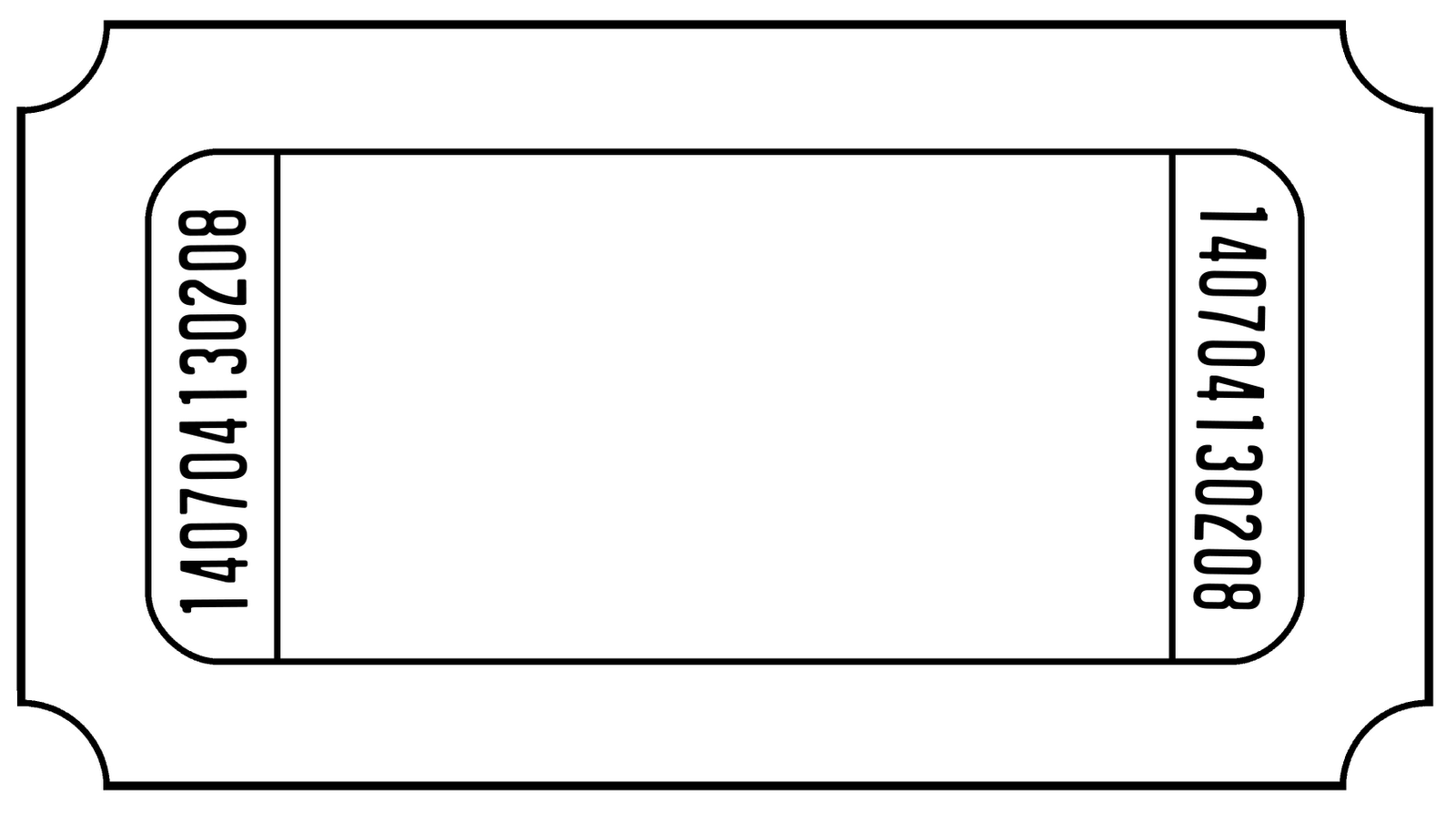 Raffle Ticket Border Clipart
