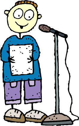 Student presentation clipart
